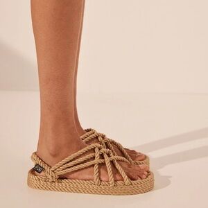 NEW Nomadic State of Mind Platform Double Decker Rope Sandals